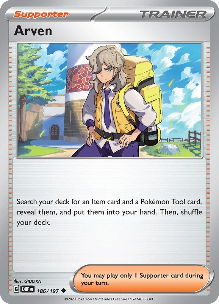 Image for Arven (186/197) [SV03: Obsidian Flames] - Pokemon