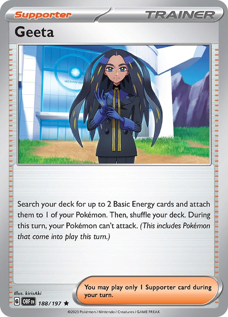 Image for Geeta (188/197) [SV03: Obsidian Flames] - Pokemon
