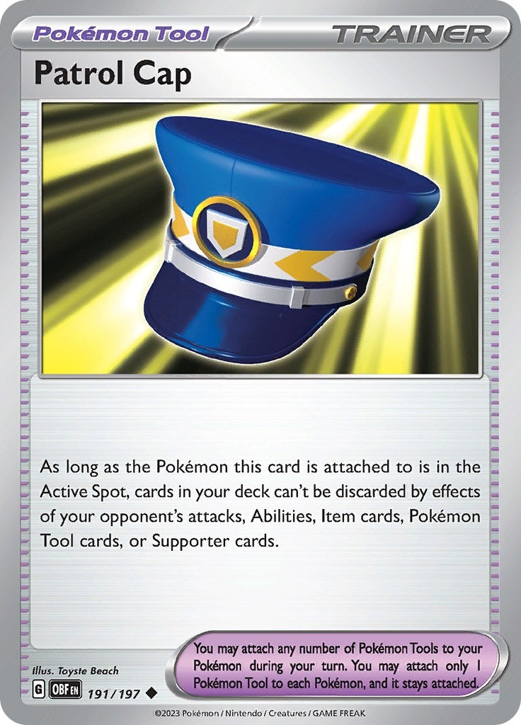 Image for Patrol Cap (191/197) [SV03: Obsidian Flames] - Pokemon
