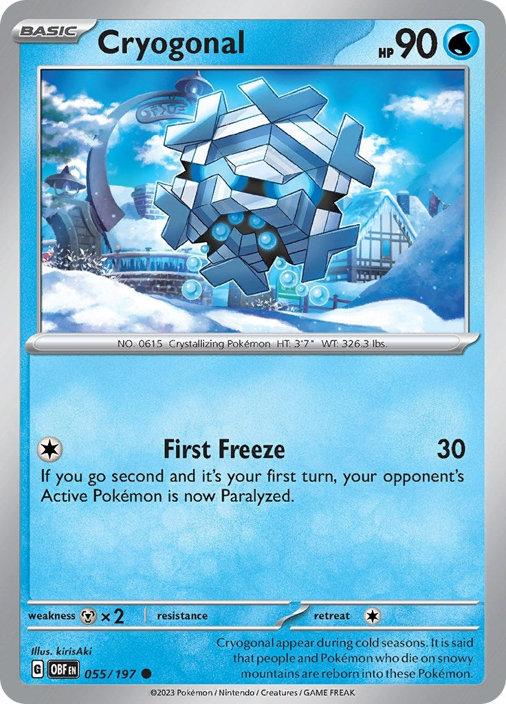 Image for Cryogonal (055/197) [SV03: Obsidian Flames] - Pokemon