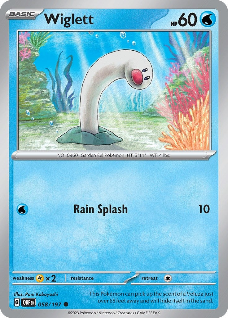 Image for Wiglett (058/197) [SV03: Obsidian Flames] - Pokemon