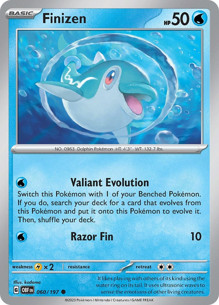 Image for Finizen 60/197 (060/197) [SV03: Obsidian Flames] - Pokemon