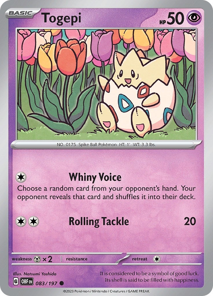 Image for Togepi (083/197) [SV03: Obsidian Flames] - Pokemon