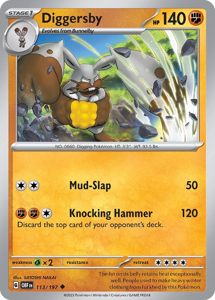 Image for Diggersby (113/197) [SV03: Obsidian Flames] - Pokemon