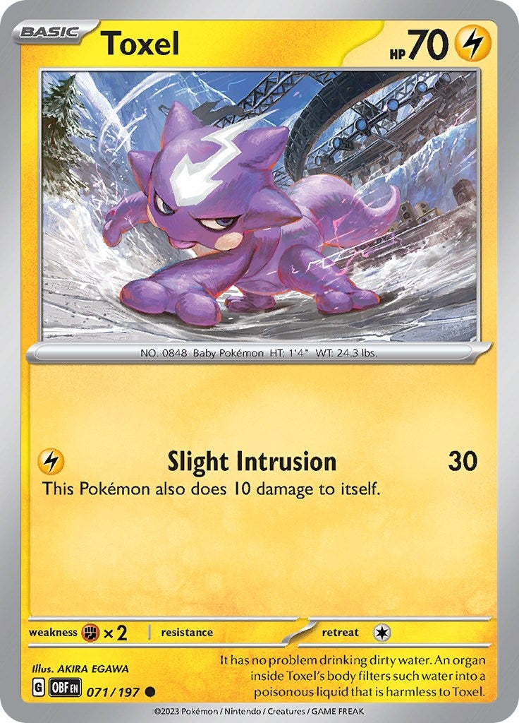 Image for Toxel (071/197) [SV03: Obsidian Flames] - Pokemon