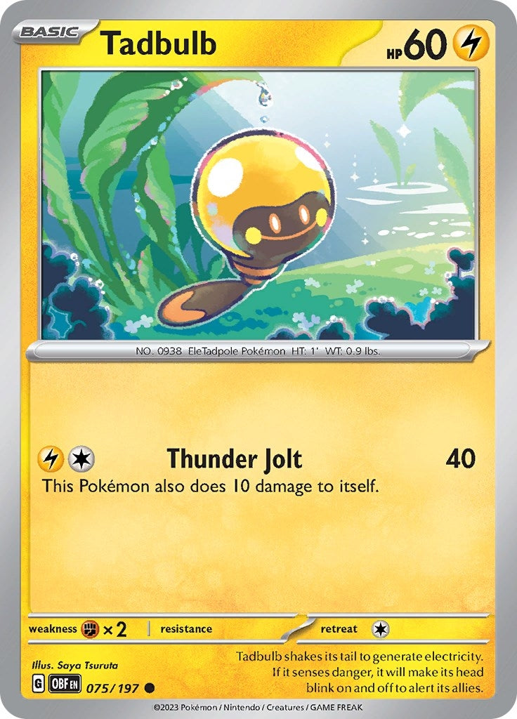 Image for Tadbulb 075/197 (075/197) [SV03: Obsidian Flames] - Pokemon