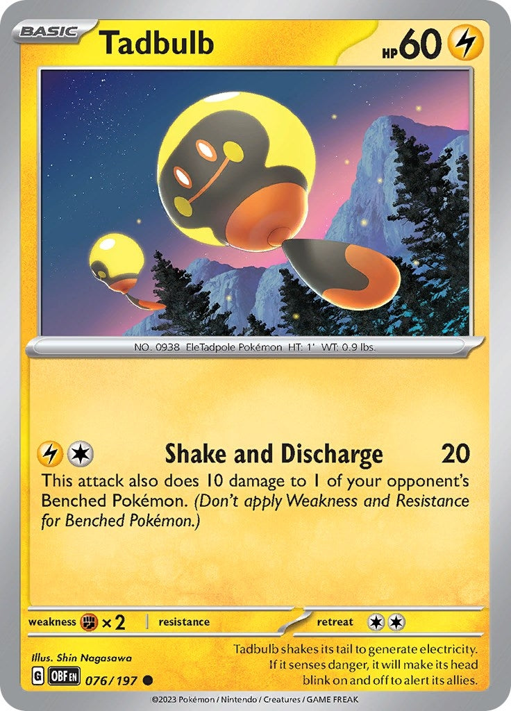 Image for Tadbulb 076/197 (076/197) [SV03: Obsidian Flames] - Pokemon