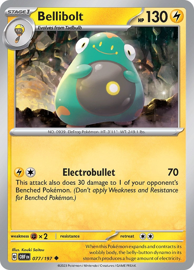 Image for Bellibolt (077/197) [SV03: Obsidian Flames] - Pokemon
