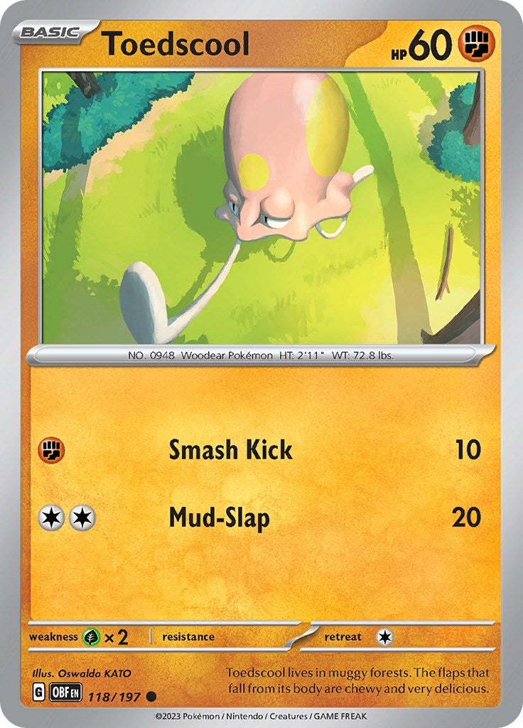 Image for Toedscool (118/197) [SV03: Obsidian Flames] - Pokemon