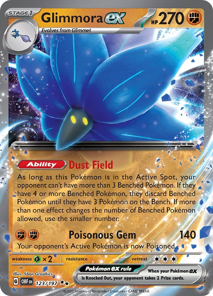 Image for Glimmora ex (123/197) [SV03: Obsidian Flames] - Pokemon