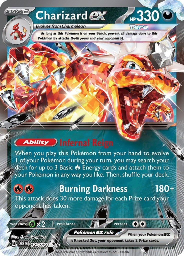 Image for Charizard ex (125/197) [SV03: Obsidian Flames] - Pokemon