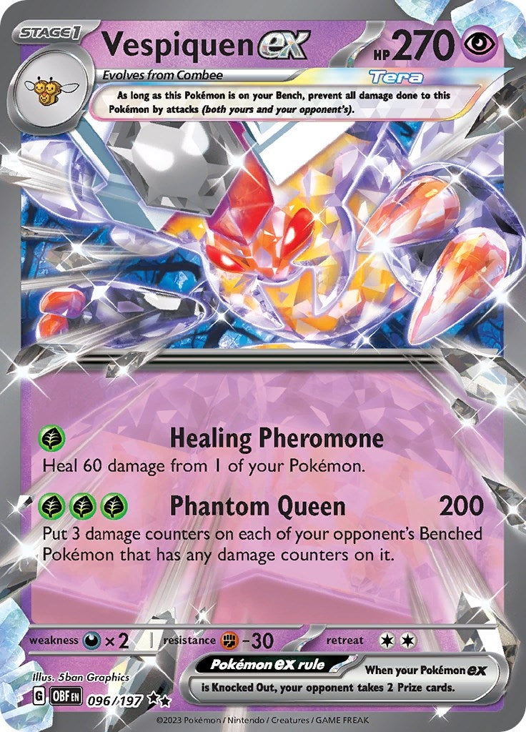 Image for Vespiquen ex (096/197) [SV03: Obsidian Flames] - Pokemon