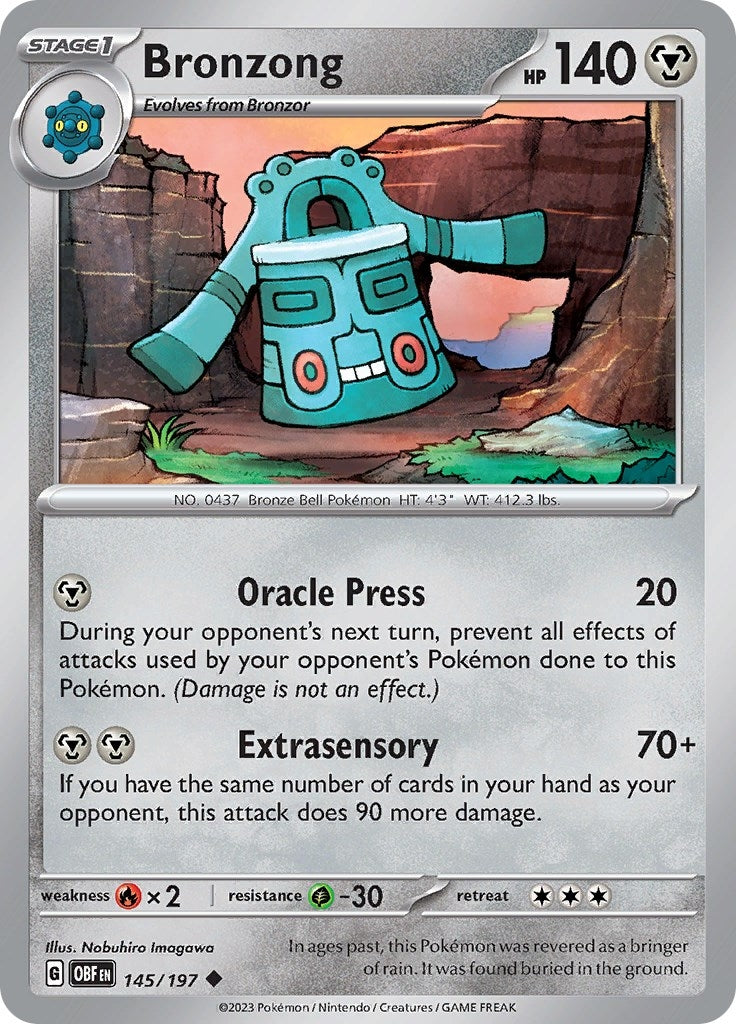Image for Bronzong (145/197) [SV03: Obsidian Flames] - Pokemon