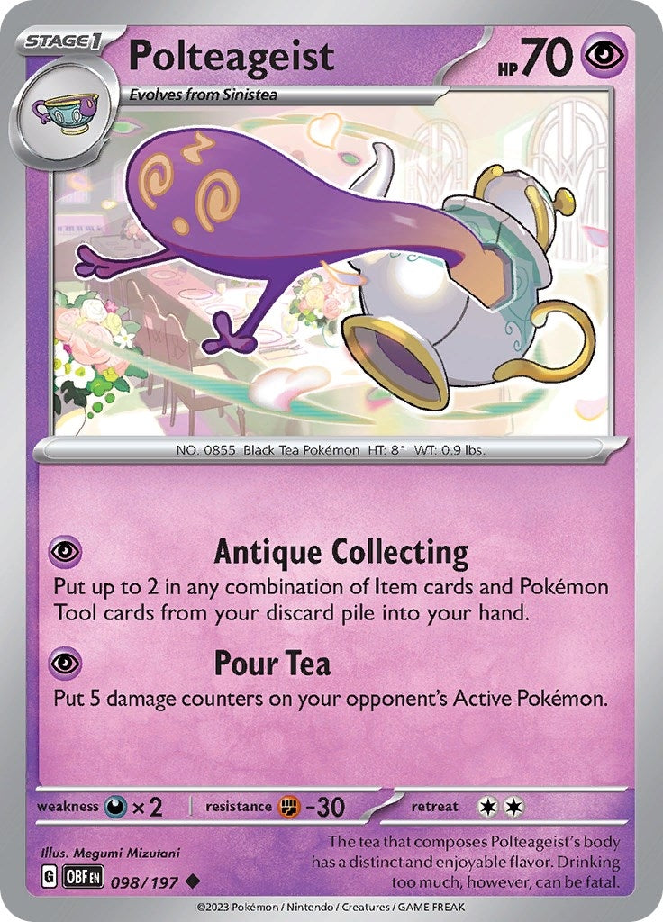 Image for Polteageist (098/197) [SV03: Obsidian Flames] - Pokemon