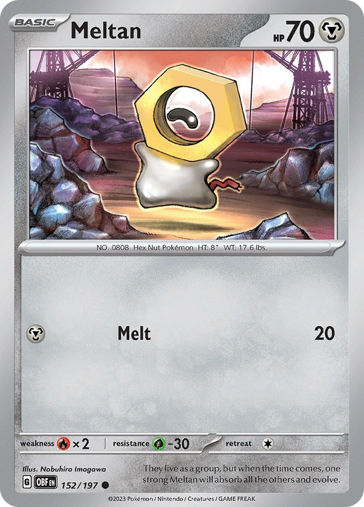 Image for Meltan (152/197) [SV03: Obsidian Flames] - Pokemon