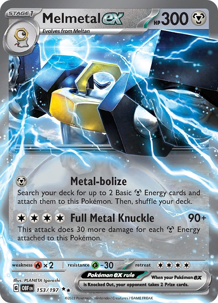 Image for Melmetal ex (153/197) [SV03: Obsidian Flames] - Pokemon