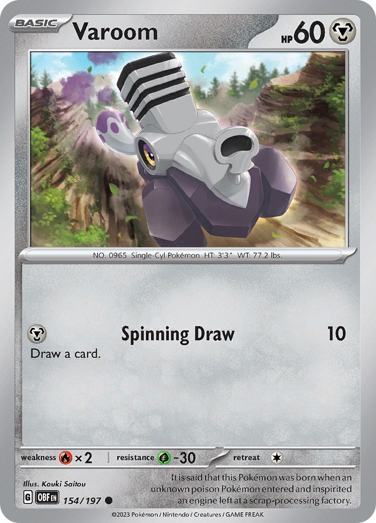 Image for Varoom (154/197) [SV03: Obsidian Flames] - Pokemon