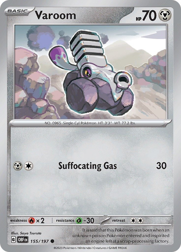 Image for Varoom (155/197) [SV03: Obsidian Flames] - Pokemon