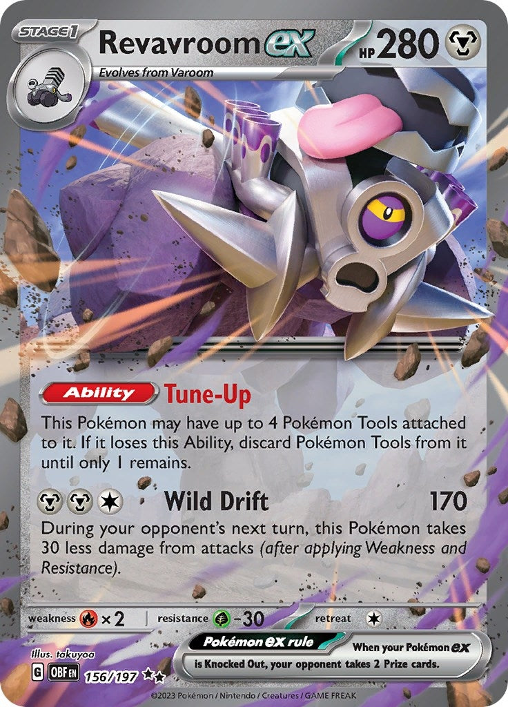 Image for Revavroom ex (156/197) [SV03: Obsidian Flames] - Pokemon