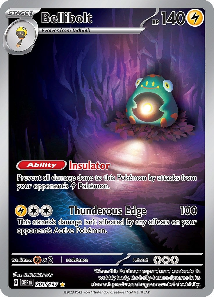 Image for Bellibolt (201/197) [SV03: Obsidian Flames] - Pokemon