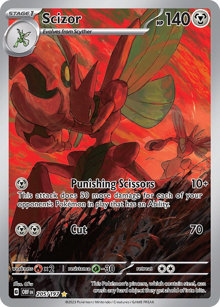 Image for Scizor (205/197) [SV03: Obsidian Flames] - Pokemon