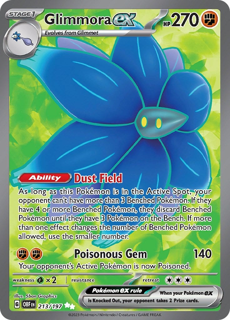 Image for Glimmora ex (213/197) [SV03: Obsidian Flames] - Pokemon