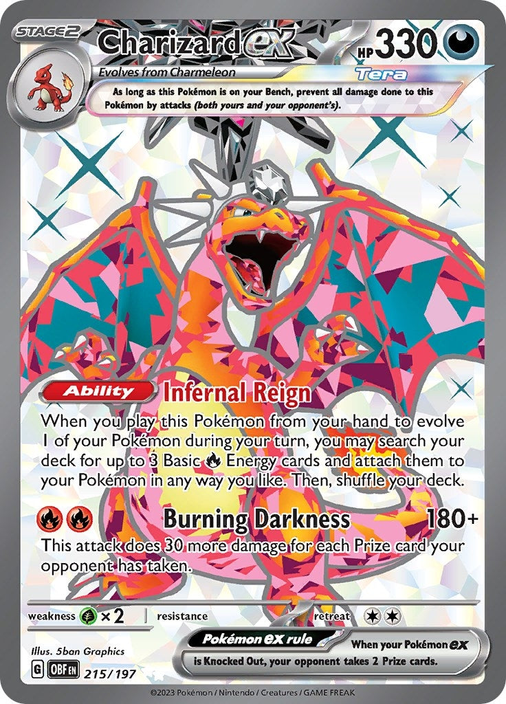 Image for Charizard ex (215/197) [SV03: Obsidian Flames] - Pokemon