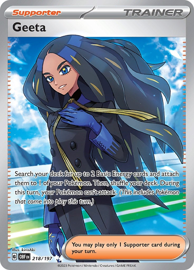 Image for Geeta (218/197) [SV03: Obsidian Flames] - Pokemon