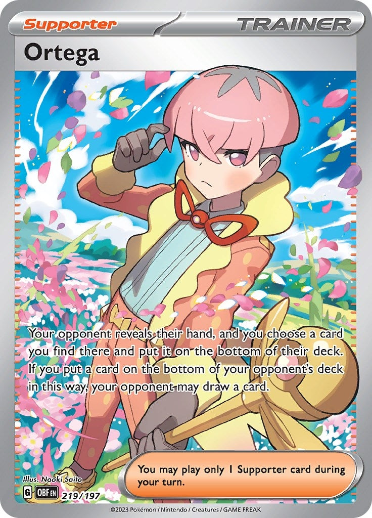 Image for Ortega (219/197) [SV03: Obsidian Flames] - Pokemon