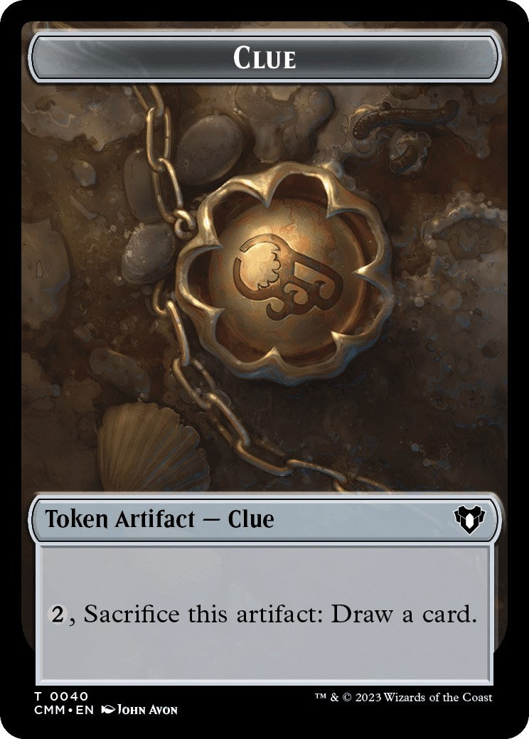 Image for Clue // Myr Double-Sided Token (40 // 43) [Commander Masters] - Magic: The Gathering