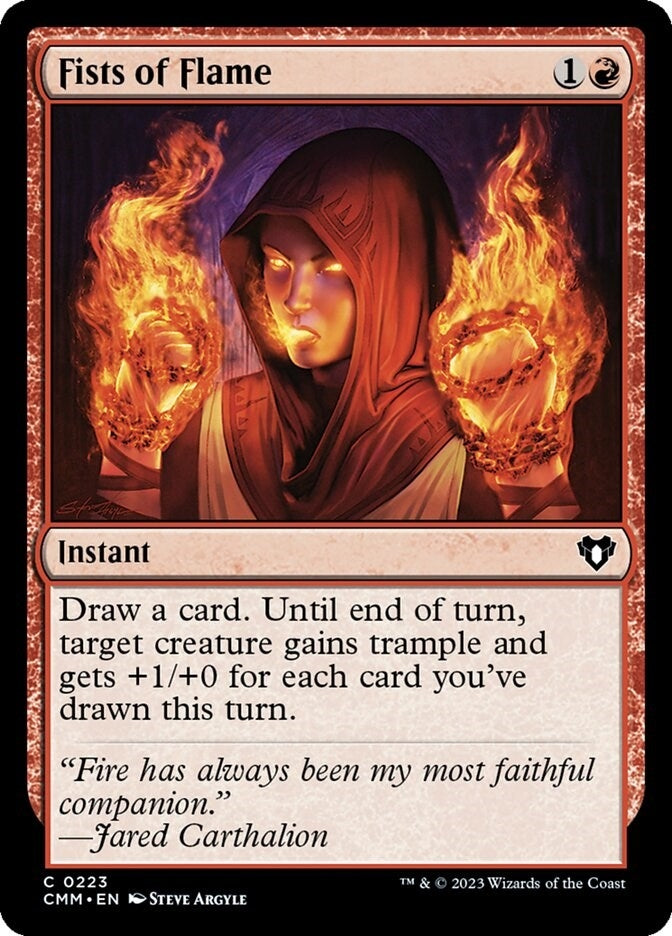Image for Fists of Flame (223) [Commander Masters] - Magic: The Gathering