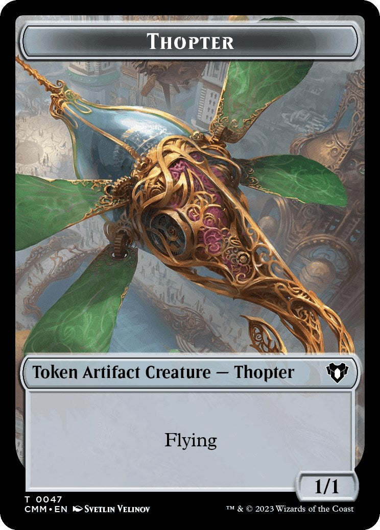 Image for Thopter // Myr Double-Sided Token (47 // 43) [Commander Masters] - Magic: The Gathering