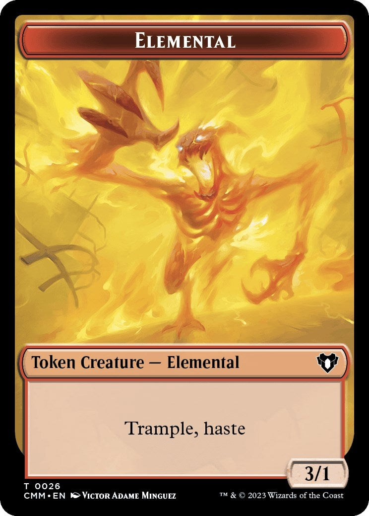 Image for Elemental (0026) // Assassin Double-Sided Token (26 // 14) [Commander Masters] - Magic: The Gathering