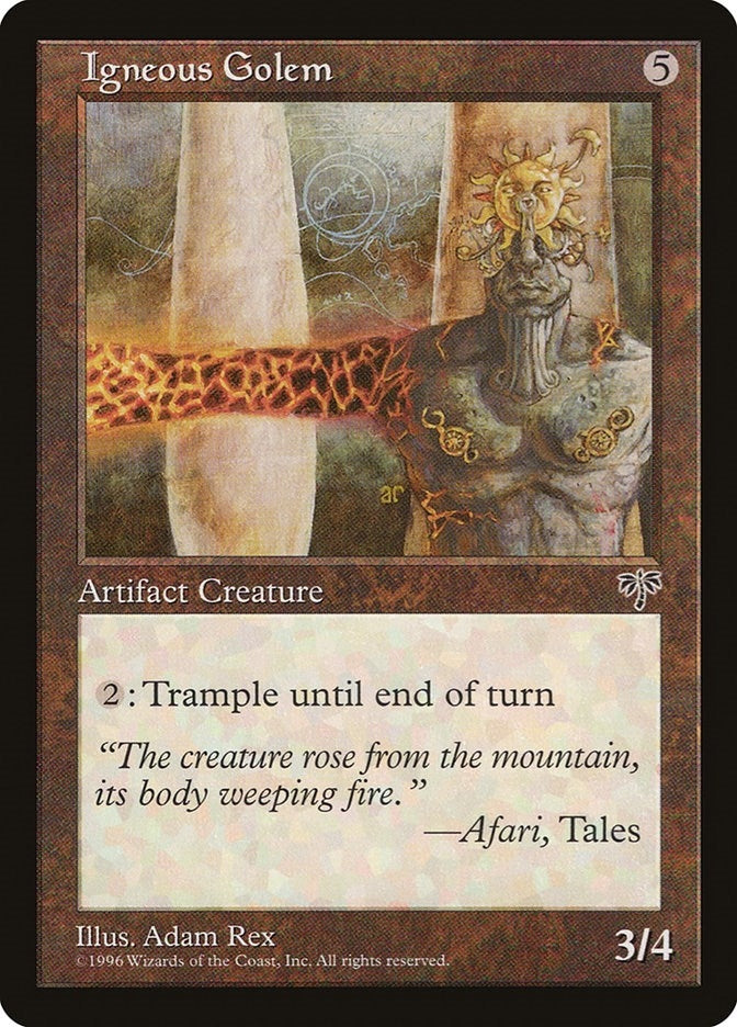 Image for Igneous Golem [Mirage] - Magic: The Gathering