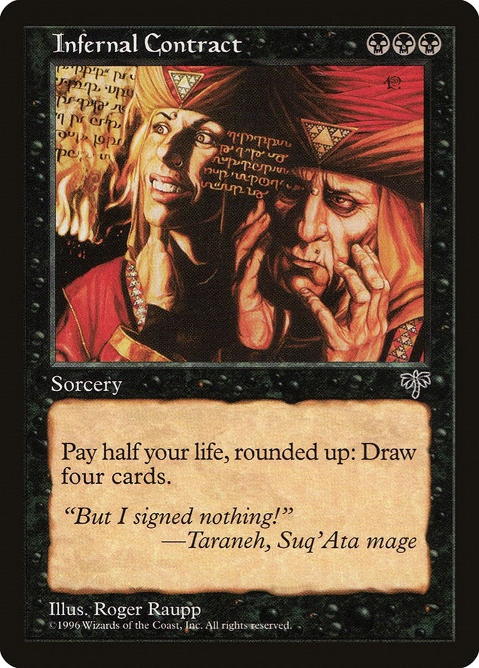 Image for Infernal Contract [Mirage] - Magic: The Gathering
