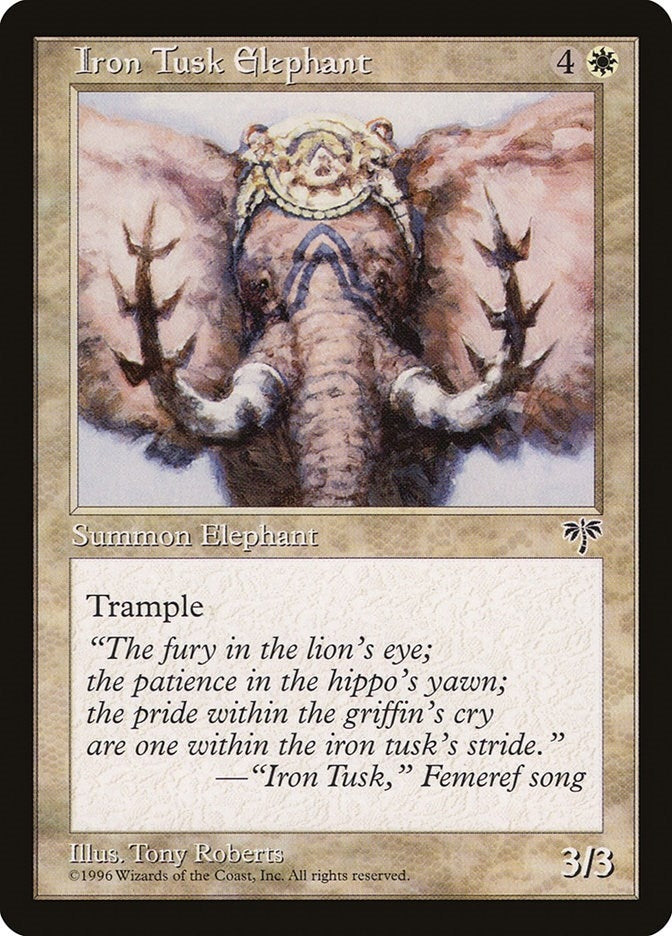 Image for Iron Tusk Elephant [Mirage] - Magic: The Gathering