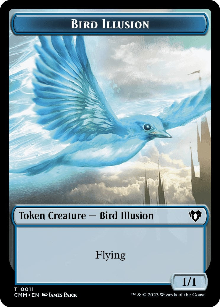 Image for City's Blessing // Bird Illusion Double-Sided Token (49 // 11) [Commander Masters] - Magic: The Gathering