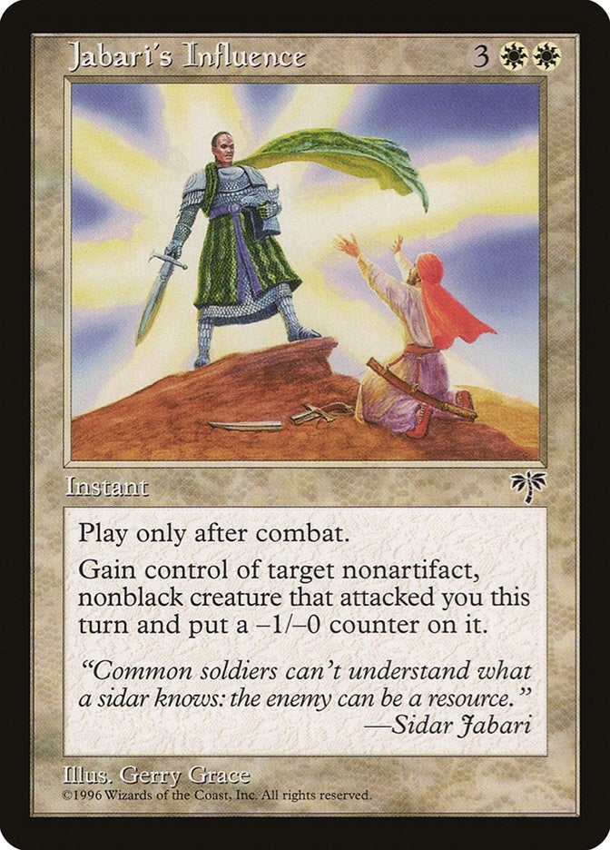 Image for Jabari's Influence [Mirage] - Magic: The Gathering