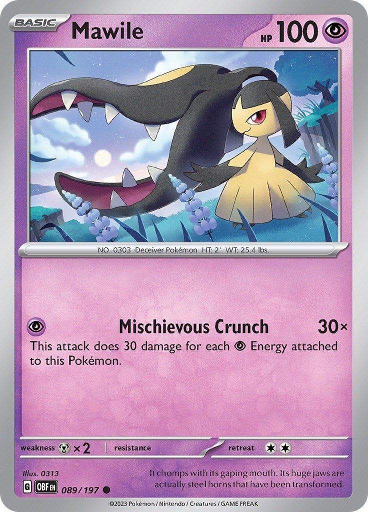 Image for Mawile (089/197) [SV03: Obsidian Flames] - Pokemon