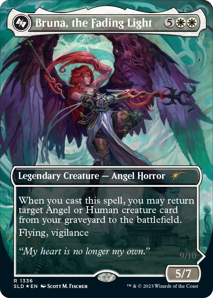 Image for Bruna, the Fading Light (Display Commander) - Thick Stock (1388) [Secret Lair Drop Series] - Magic: The Gathering