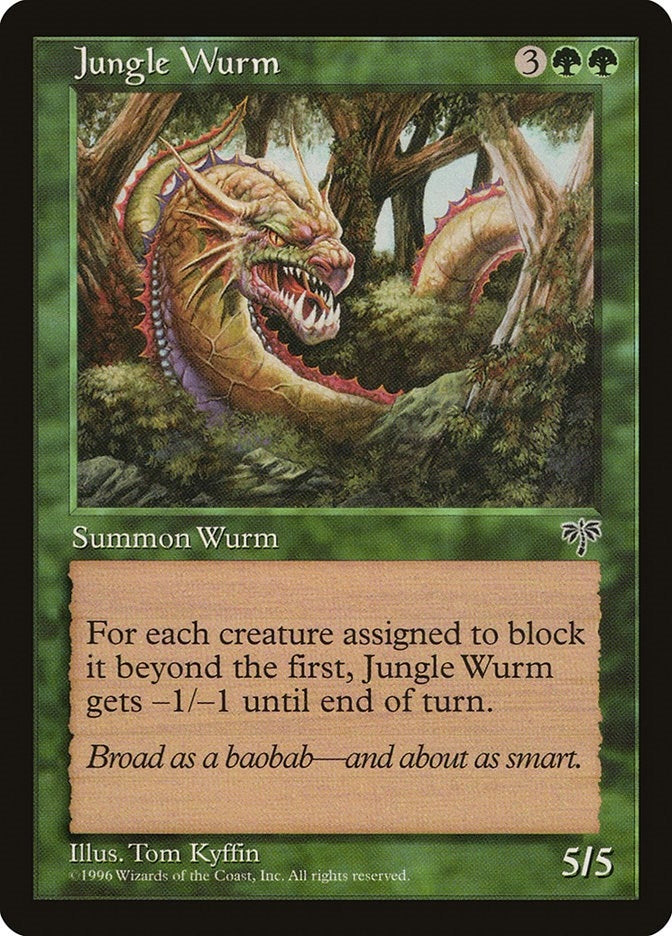 Image for Jungle Wurm [Mirage] - Magic: The Gathering