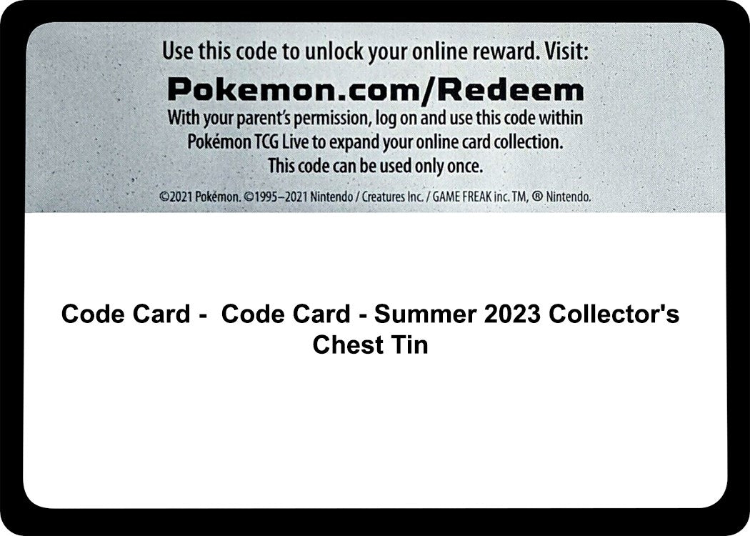 Image for Code Card - Summer 2023 Collector's Chest Tin [SWSH05: Battle Styles] - Pokemon