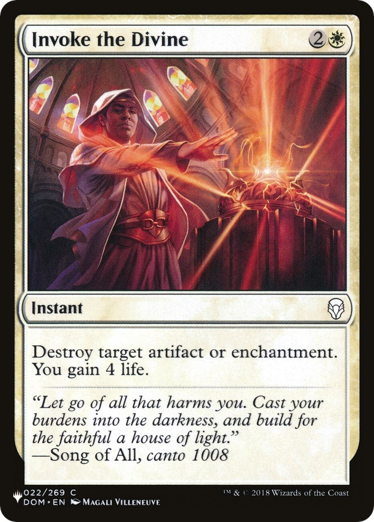 Image for Invoke the Divine (22) [The List Reprints] - Magic: The Gathering