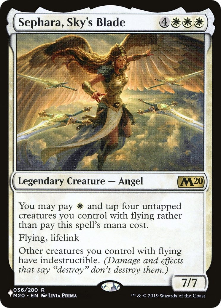 Image for Sephara, Sky's Blade (36) [The List Reprints] - Magic: The Gathering