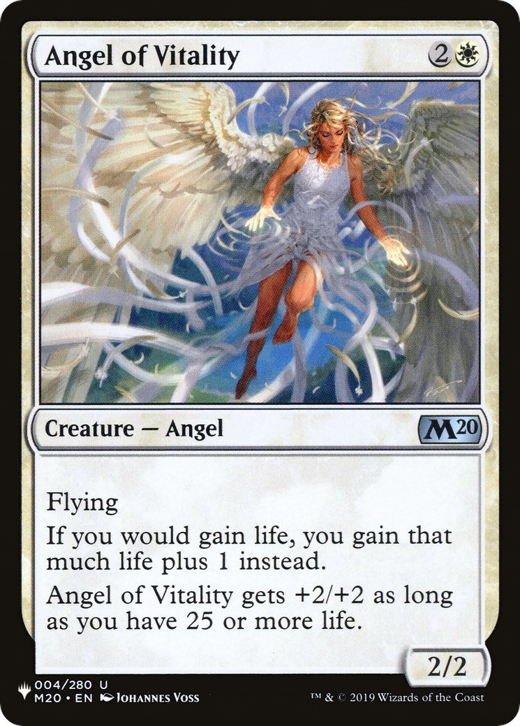 Image for Angel of Vitality (4) [The List Reprints] - Magic: The Gathering