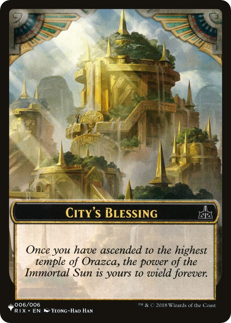 City's Blessing // The Monarch Double-sided Token (6 // 14) [The List Reprints Tokens]