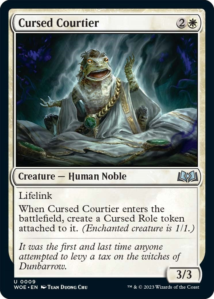 Image for Cursed Courtier (9) [Wilds of Eldraine] - Magic: The Gathering
