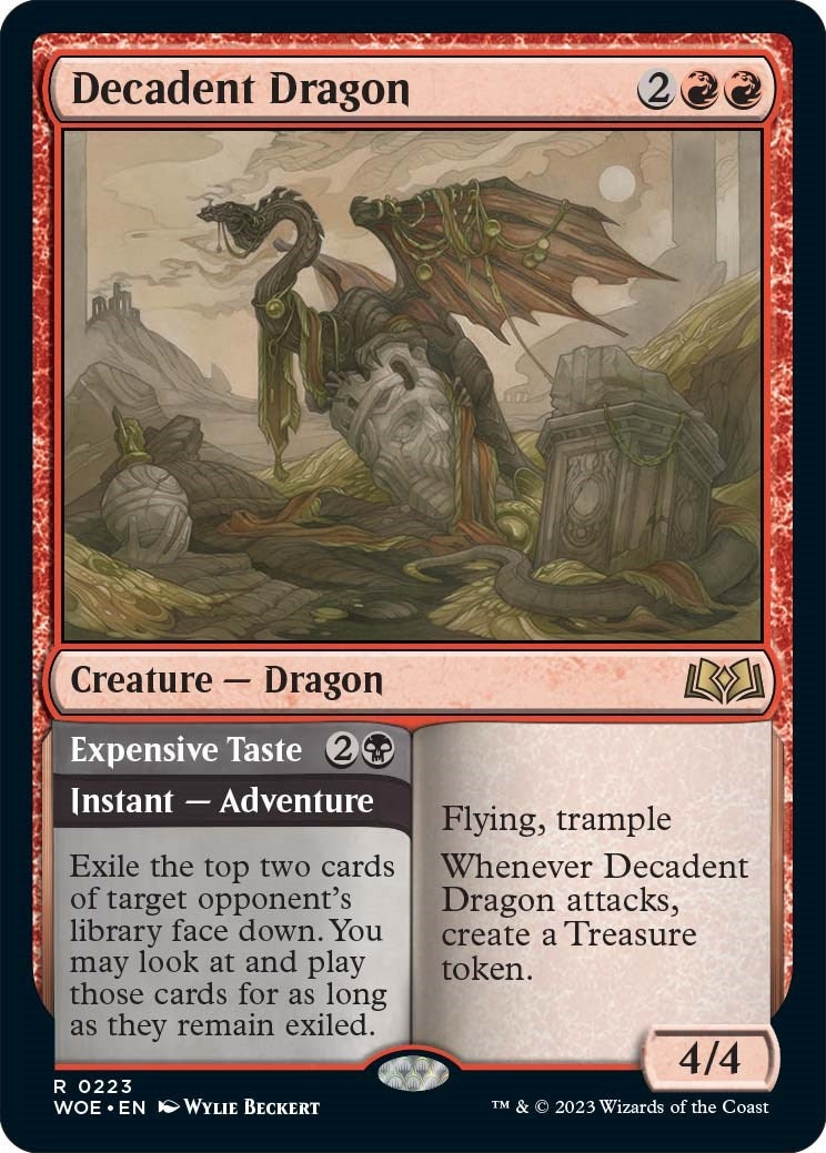 Image for Decadent Dragon (223) [Wilds of Eldraine] - Magic: The Gathering
