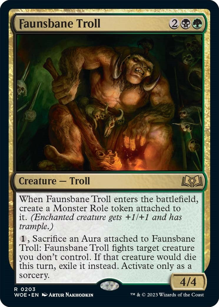 Image for Faunsbane Troll (203) [Wilds of Eldraine] - Magic: The Gathering