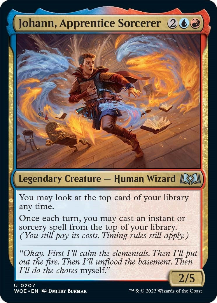 Image for Johann, Apprentice Sorcerer (207) [Wilds of Eldraine] - Magic: The Gathering